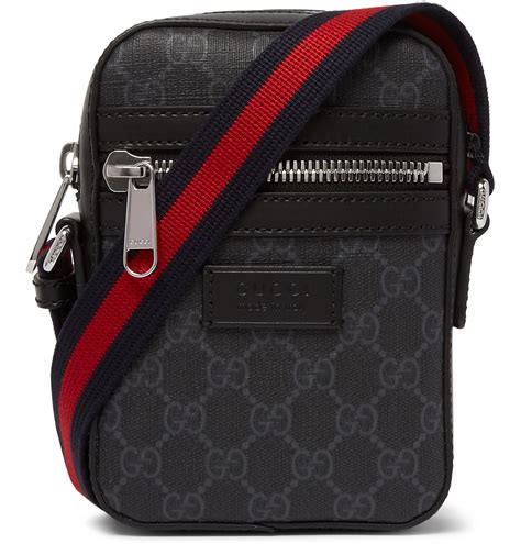 gucci bag mens messenger|gucci monogram messenger bag.